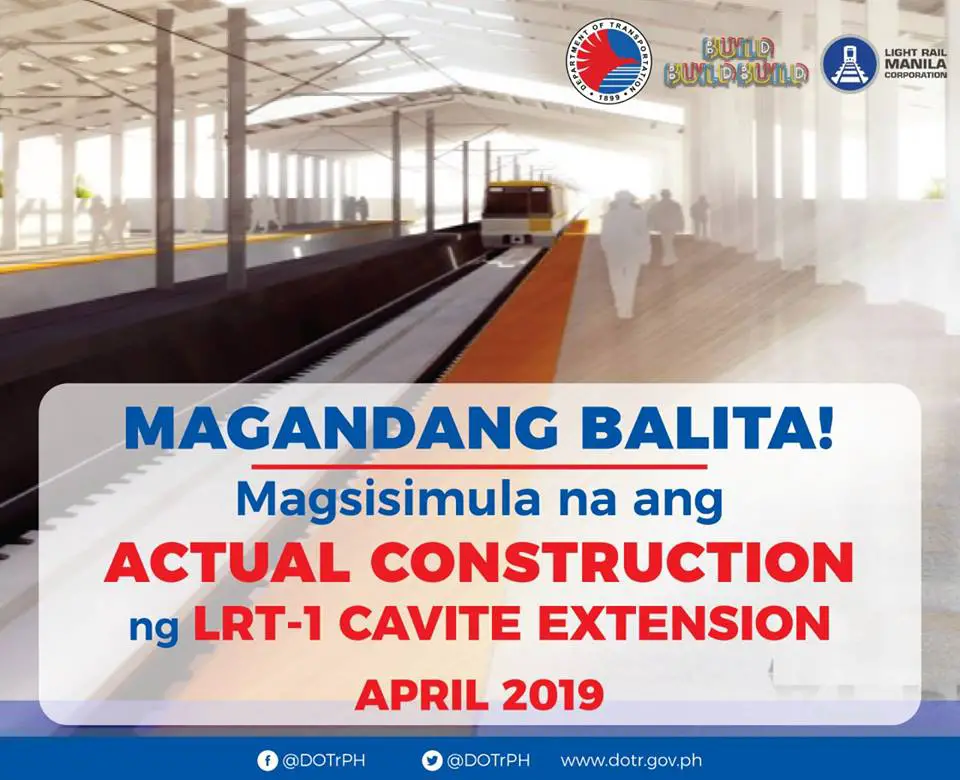 LRT-1 Cavite Extension constraction