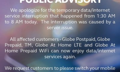 Globe Data Service Interruptions