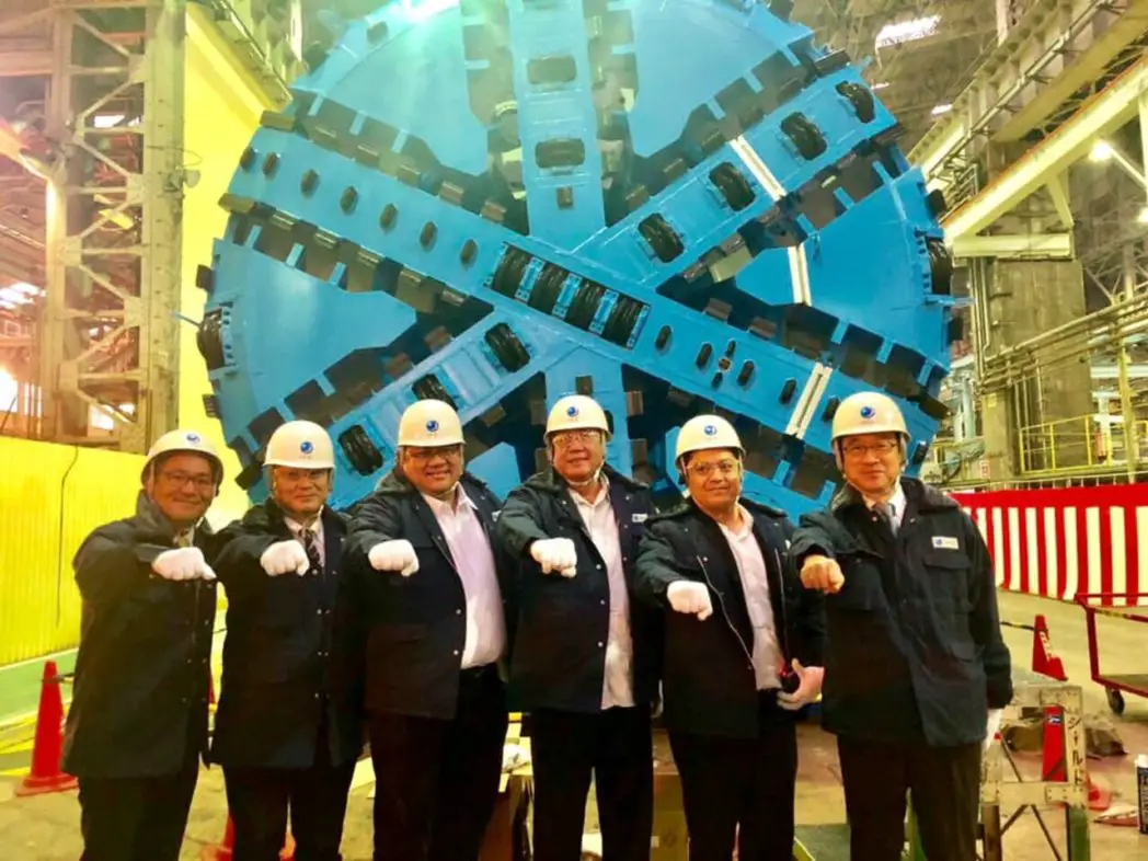 Parts of the Tunnel Boring Machine sent to the PH