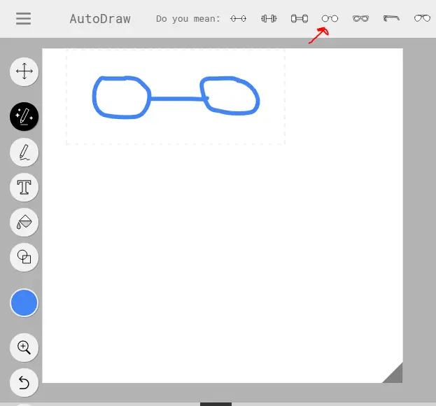 Google AutoDraw sample of how its AI technology works