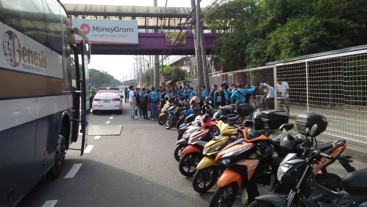 Free Angkas Rides Given by the Management Because of LRT-2 Repair